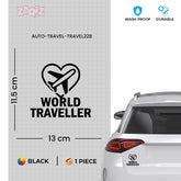 zaqiz World Traveller Sticker – Fly with Passion